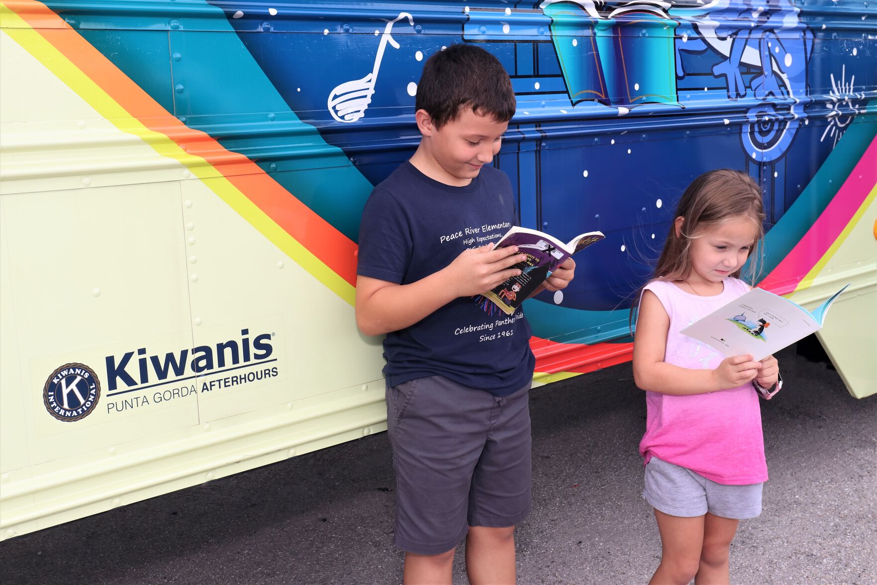 Local students get new books from Lizzy the Literacy Bus